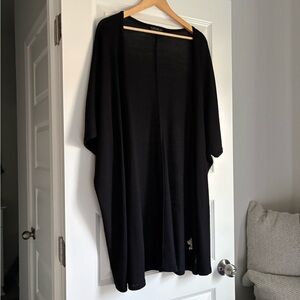 Forever 21 Plus Black Open-Front Knit Cardigan